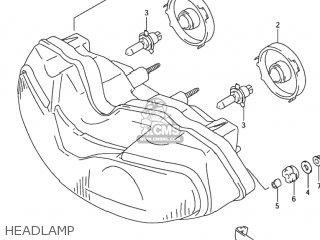 HEADLAMP - TL1000R 2001 (K1) USA (E03)