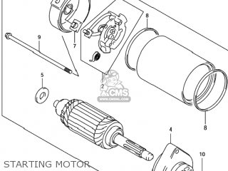 STARTING MOTOR - TL1000R 2001 (K1) USA (E03)