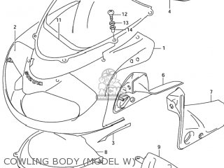 COWLING BODY (MODEL W) - TL1000R 2002 (K2) USA (E03)
