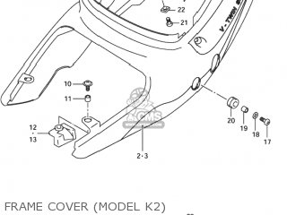 FRAME COVER (MODEL K2) - TL1000R 2002 (K2) USA (E03)