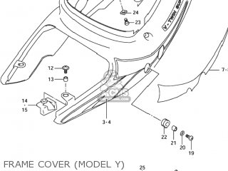 FRAME COVER (MODEL Y) - TL1000R 2002 (K2) USA (E03)