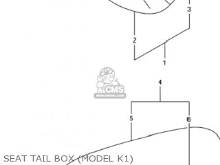 SEAT TAIL BOX (MODEL K1) - TL1000R 2002 (K2) USA (E03)