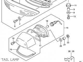 TAIL LAMP - TL1000R 2002 (K2) USA (E03)