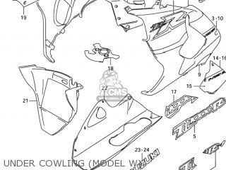 UNDER COWLING (MODEL W) - TL1000R 2002 (K2) USA (E03)