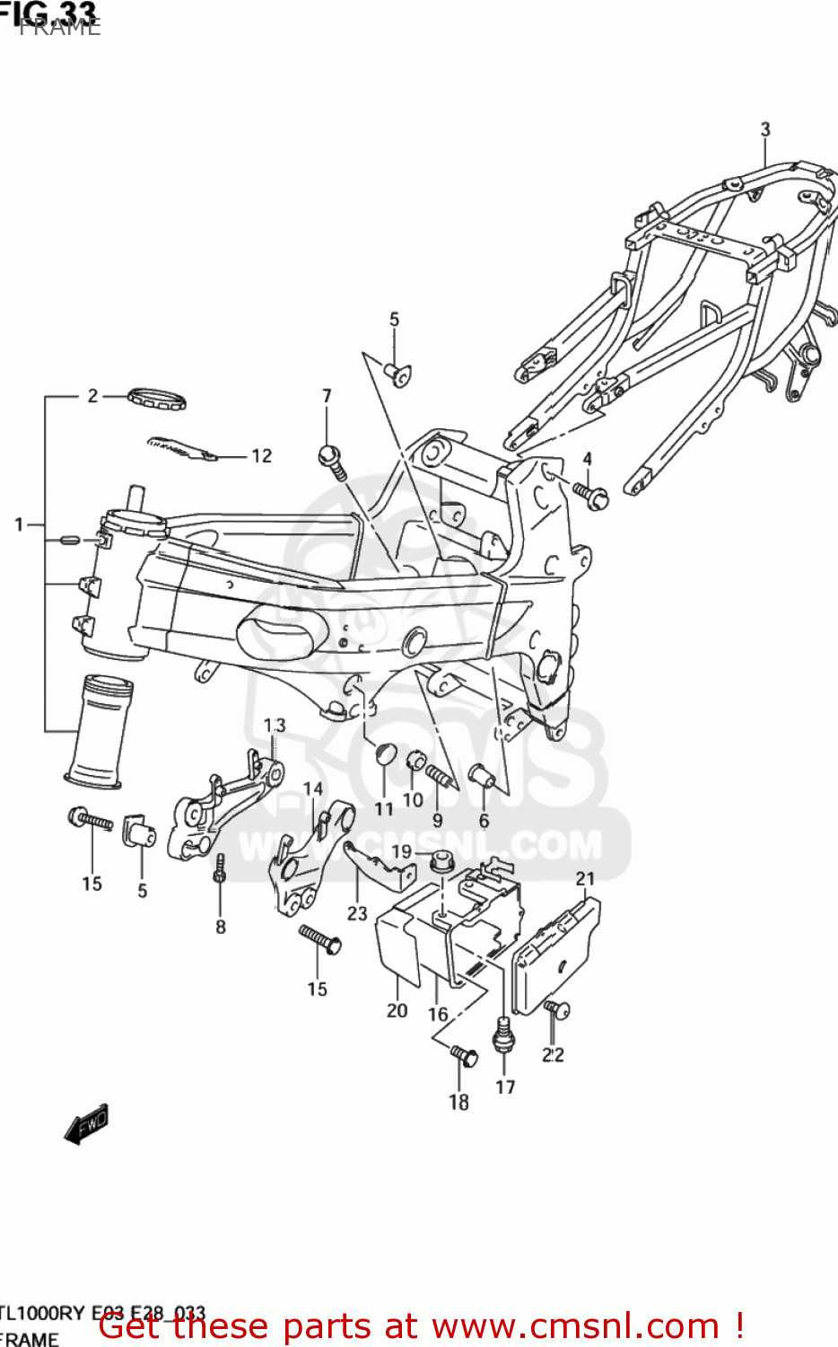 FRAME TL1000R 2003 (K3) USA (E03)