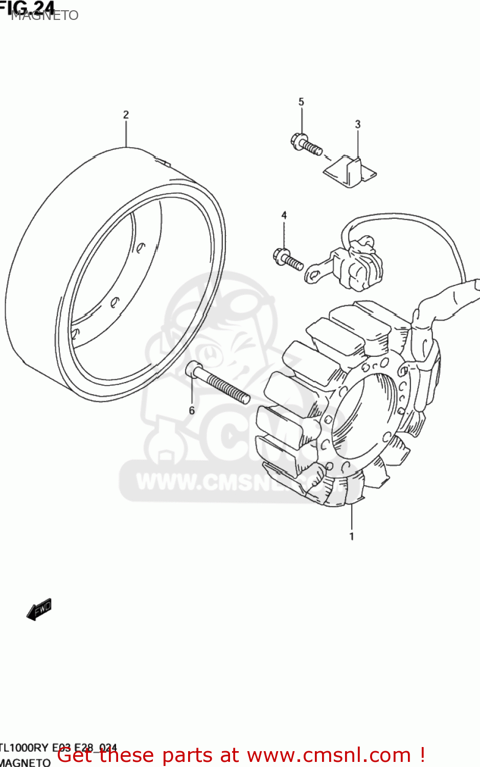 MAGNETO TL1000R 2003 (K3) USA (E03)