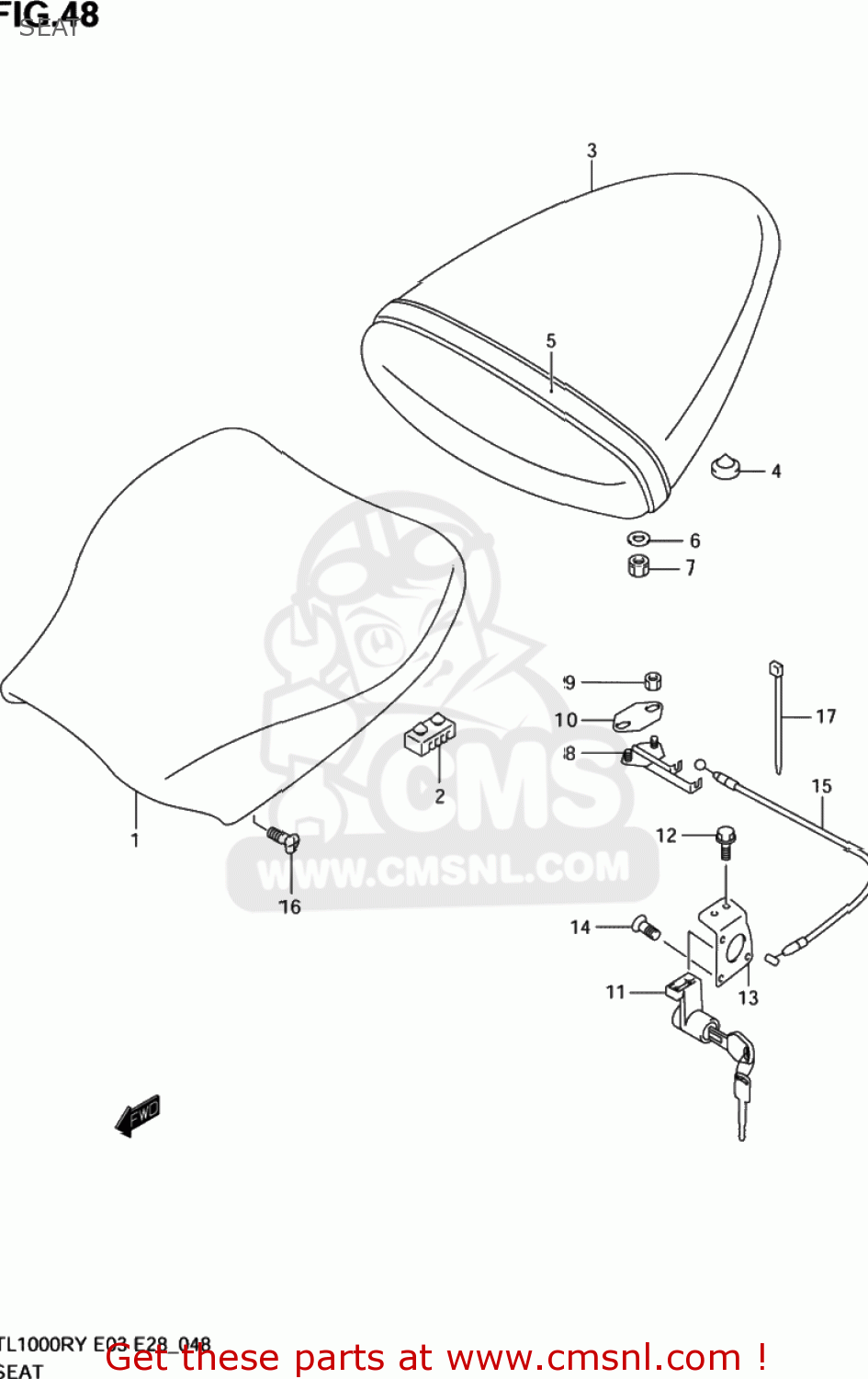 SEAT TL1000R 2003 (K3) USA (E03)