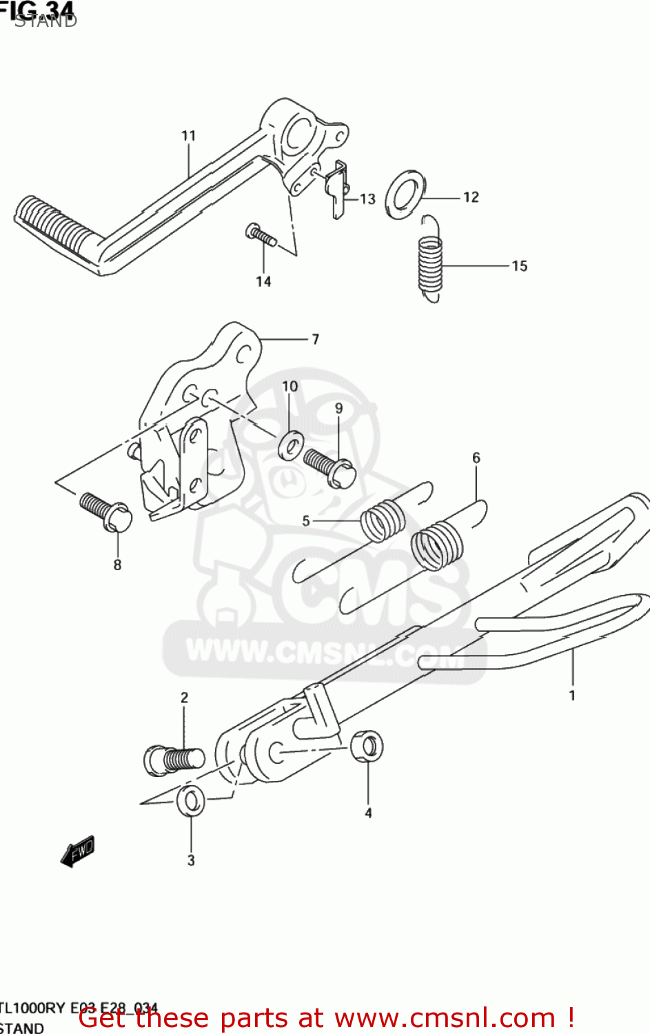 STAND TL1000R 2003 (K3) USA (E03)