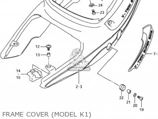 FRAME COVER (MODEL K1) - TL1000R 2003 (K3) USA (E03)