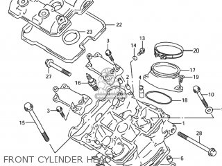 FRONT CYLINDER HEAD - TL1000R 2003 (K3) USA (E03)