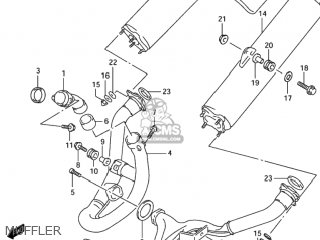MUFFLER - TL1000R 2003 (K3) USA (E03)