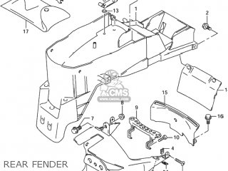 REAR FENDER - TL1000R 2003 (K3) USA (E03)