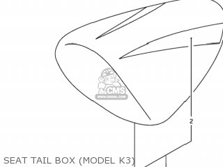 SEAT TAIL BOX (MODEL K3) - TL1000R 2003 (K3) USA (E03)