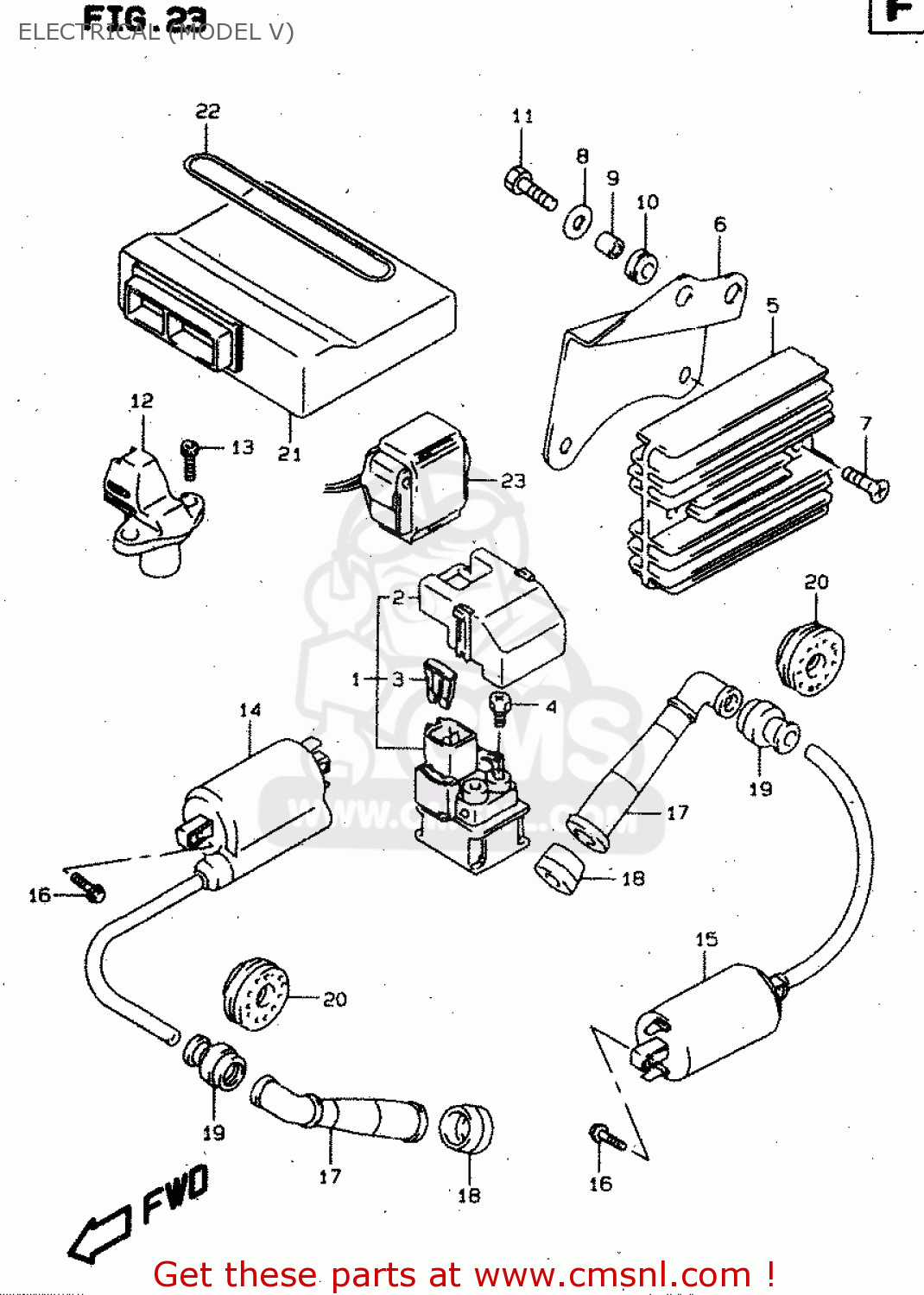 ELECTRICAL (MODEL V) TL1000S 1997 (V) (E02 E04 E18 E22 E24 E25 E34 E39) / P37