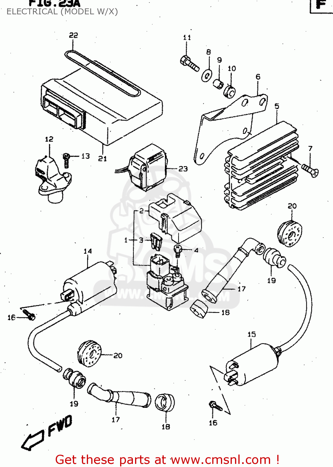 ELECTRICAL (MODEL W/X) TL1000S 1997 (V) (E02 E04 E18 E22 E24 E25 E34 E39) / P37