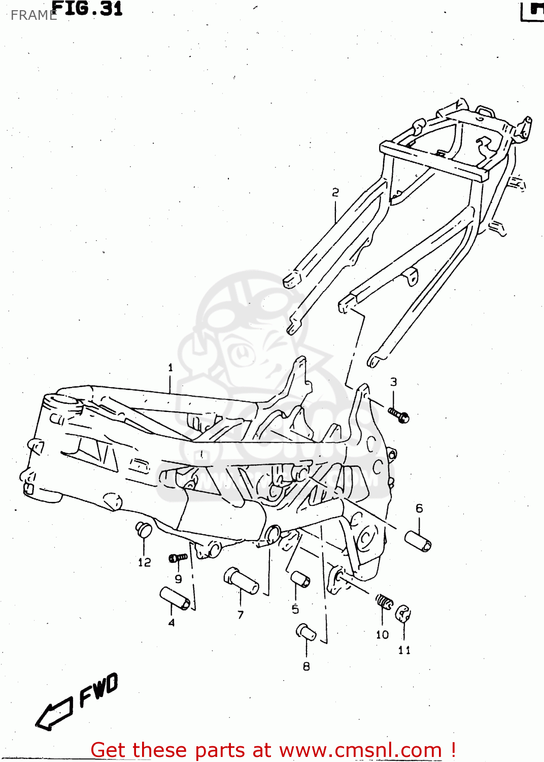 FRAME TL1000S 1997 (V) (E02 E04 E18 E22 E24 E25 E34 E39) / P37