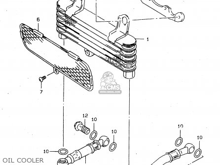 OIL COOLER - TL1000S 1997 (V) (E02 E04 E18 E22 E24 E25 E34 E39) / P37