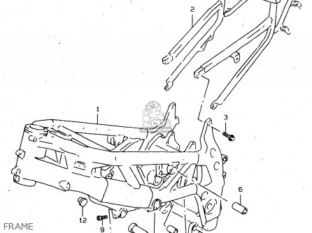FRAME - TL1000S 1997 (V) (E02 E04 E18 E22 E24 E25 E34 E39) / P37