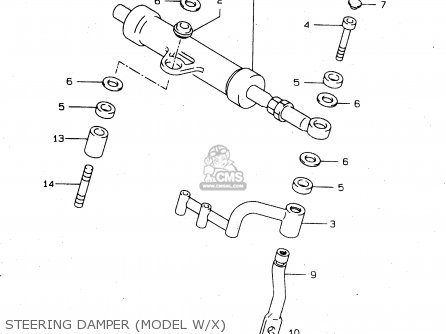 STEERING DAMPER (MODEL W/X) - TL1000S 1997 (V) (E02 E04 E18 E22 E24 E25 E34 E39) / P37