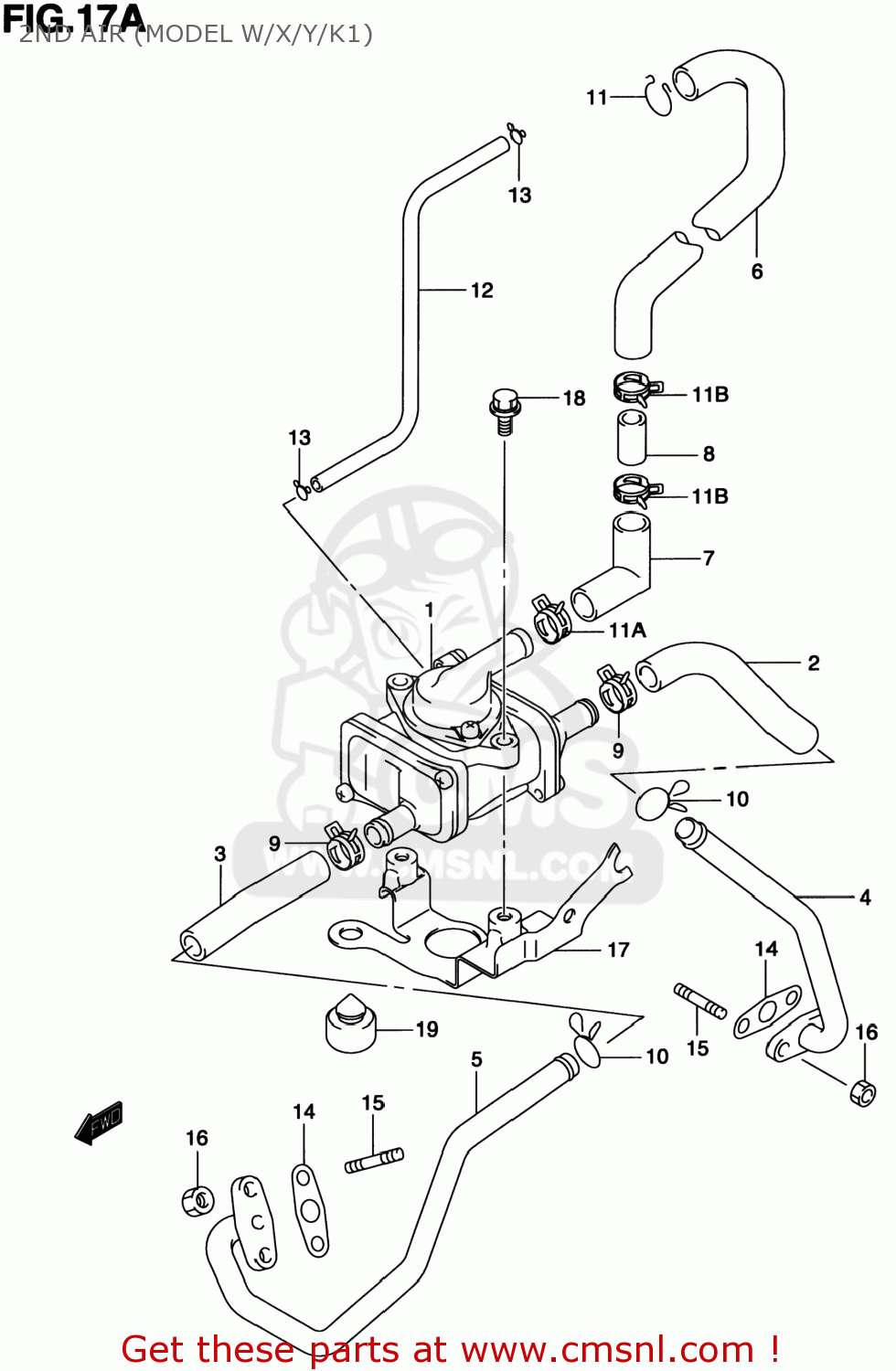 2ND AIR (MODEL W/X/Y/K1) TL1000S 1997 (V) USA (E03)