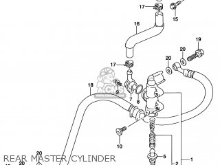 REAR MASTER CYLINDER - TL1000S 1997 (V) USA (E03)