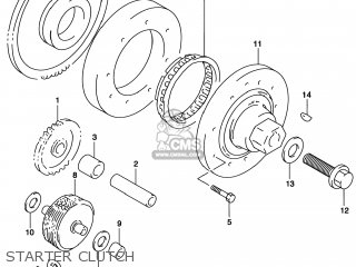 STARTER CLUTCH - TL1000S 1997 (V) USA (E03)