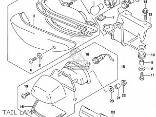 TAIL LAMP - TL1000S 1997 (V) USA (E03)