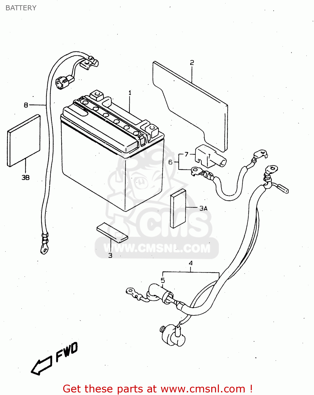 BATTERY TL1000S 1998 (W) (E02 E04 E18 E22 E24 E25 E34)