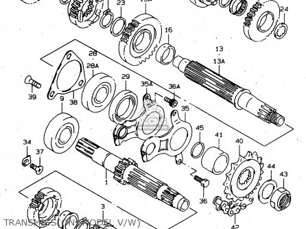 TRANSMISSION (MODEL V/W) - TL1000S 1998 (W) (E02 E04 E18 E22 E24 E25 E34)