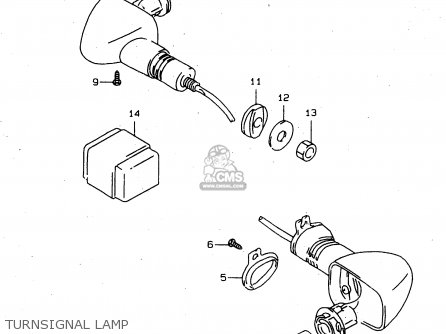 TURNSIGNAL LAMP - TL1000S 1998 (W) (E02 E04 E18 E22 E24 E25 E34)