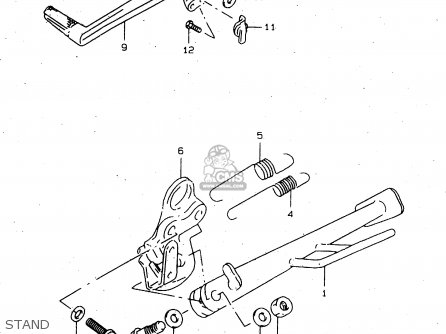 STAND - TL1000S 1998 (W) (E02 E04 E18 E22 E24 E25 E34)