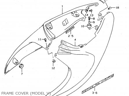 FRAME COVER (MODEL V) - TL1000S 1998 (W) (E02 E04 E18 E22 E24 E25 E34)