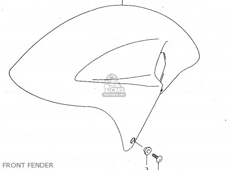 FRONT FENDER - TL1000S 1998 (W) (E02 E04 E18 E22 E24 E25 E34)