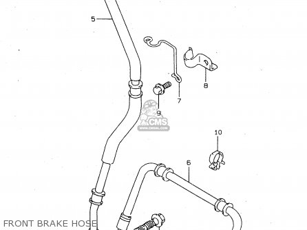 FRONT BRAKE HOSE - TL1000S 1998 (W) (E02 E04 E18 E22 E24 E25 E34)