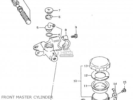 FRONT MASTER CYLINDER - TL1000S 1998 (W) (E02 E04 E18 E22 E24 E25 E34)