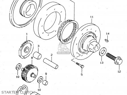STARTER CLUTCH - TL1000S 1998 (W) (E02 E04 E18 E22 E24 E25 E34)