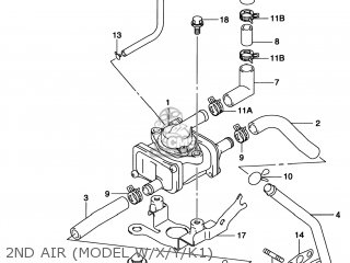 2ND AIR (MODEL W/X/Y/K1) - TL1000S 1998 (W) USA (E03)