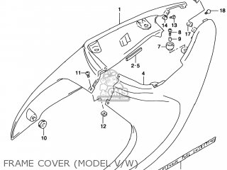 FRAME COVER (MODEL V/W) - TL1000S 1998 (W) USA (E03)
