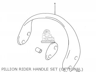 PILLION RIDER HANDLE SET (OPTIONAL) - TL1000S 1998 (W) USA (E03)