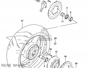 REAR WHEEL - TL1000S 1998 (W) USA (E03)
