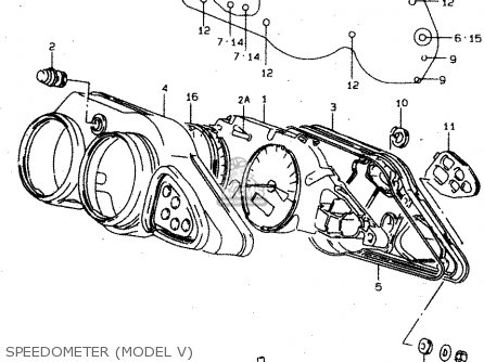SPEEDOMETER (MODEL V) - TL1000S 1999 (X) (E02 E04 E18 E22 E24 E25 E34)