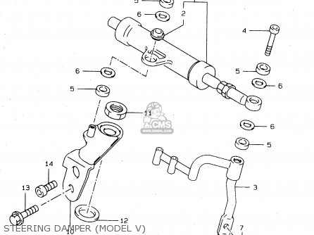 STEERING DAMPER (MODEL V) - TL1000S 1999 (X) (E02 E04 E18 E22 E24 E25 E34)