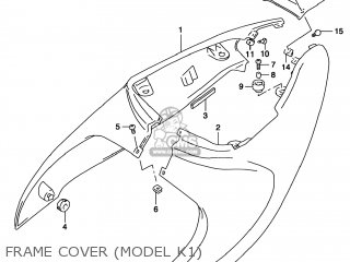 FRAME COVER (MODEL K1) - TL1000S 1999 (X) USA (E03)