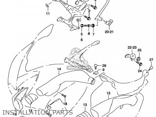 INSTALLATION PARTS - TL1000S 1999 (X) USA (E03)