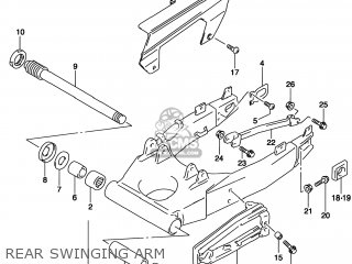 REAR SWINGING ARM - TL1000S 1999 (X) USA (E03)