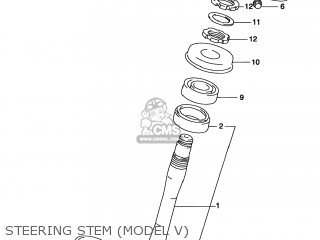 STEERING STEM (MODEL V) - TL1000S 1999 (X) USA (E03)