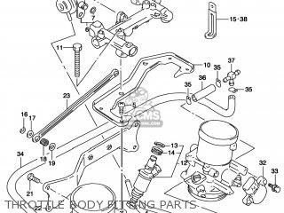 THROTTLE BODY FITTING PARTS - TL1000S 1999 (X) USA (E03)