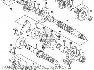 TRANSMISSION (MODEL X/Y/K1) - TL1000S 1999 (X) USA (E03)