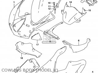 COWLING BODY (MODEL V) - TL1000S 2000 (Y) USA (E03)