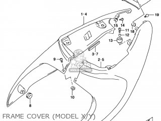 FRAME COVER (MODEL X/Y) - TL1000S 2000 (Y) USA (E03)